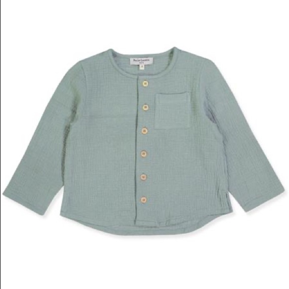 Petite Lucette Cotton Gauze Long Sleeve Shirt Sz 4